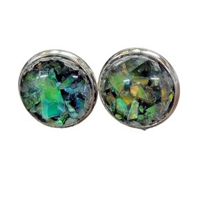 Black Cabochon earrings